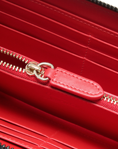 クリスチャン ルブタンコピー 　2015年春夏新作パテントカーフ　ラウンドファスナー長財布SUOLITA WALLET PATENT 3145125 BK01